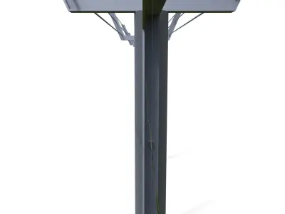 Low Poly Modular Fence 5 Low-poly 3D model