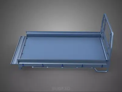 REAR GATE TAILGATE BODY DOOR PICKUP DROP SIDE LOAD BED TRUCK CAR 3D model