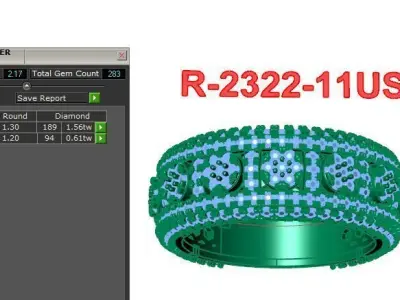 Band Ring 3D print model