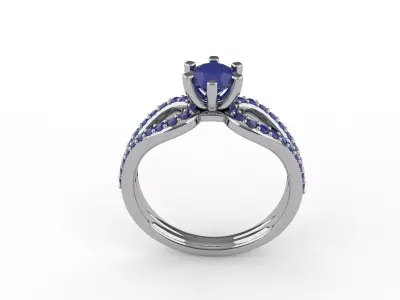 Elegant Engagement Ring 3D print model