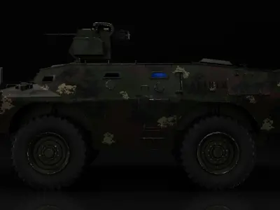  V-150 RCWS 3D Model 3D model