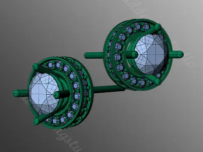 Earrings ri18 3D print model