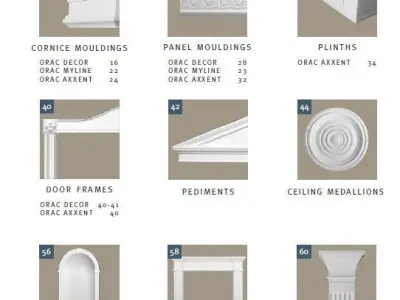 collection of decoration  Low-poly 3D model