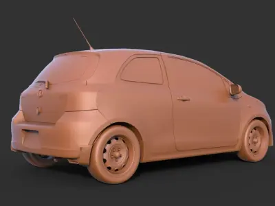 Toyota Yaris 3D print model