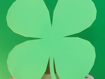 Shamrock Trailer Hitch Cover 3D print model