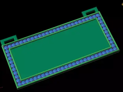 Luxury Diamond Picture Frame Pendant  3D print model