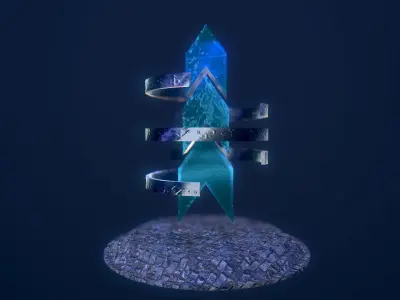 Magic monument Free low-poly 3D model