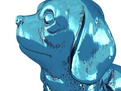Figurine dog 3D model