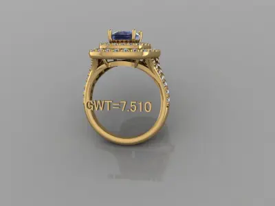 FASION  RING 3D model 9