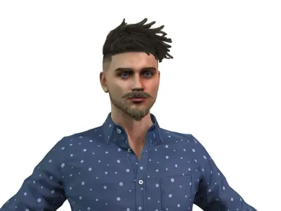 Male Figure for Animation and Games 3D model