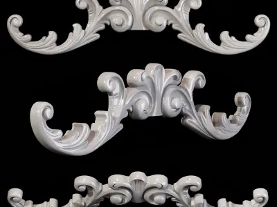 Classic carved 093 3D model