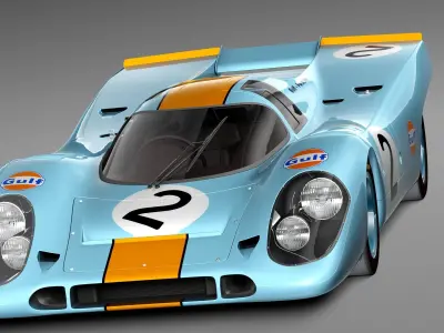 Porsche 917k GULF LeMans 24h 3D model