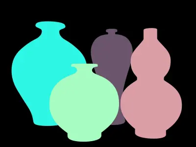 Chinese Ice cracked porcelain 3D model