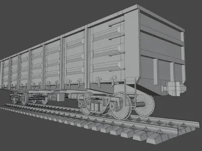 Gondola car Low-poly 3D model