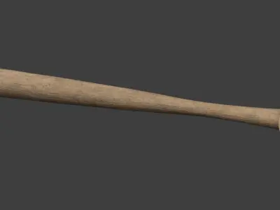baseball wood Free low-poly 3D model