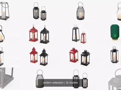 lantern collection candle in glass