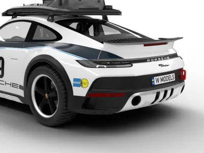 Porsche 911 Dakar Rallye 1974 3D model