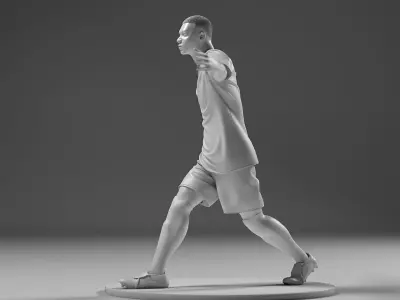 Footballer 05 Glory Run 02 Stl 3D print model