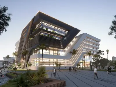 Modern Retail Building Model 3D model