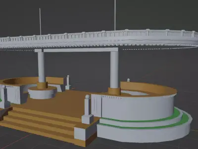 Coreto Praca Civica Goiania Goias Brazil Free 3D model