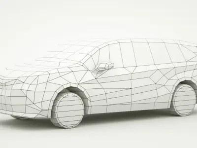 Toyota Sienna 2022 Low-poly 3D model