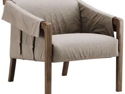 Bauer Armchair 3D model