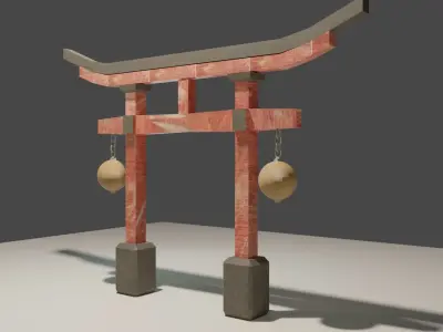 Torii Gates Free low-poly 3D model