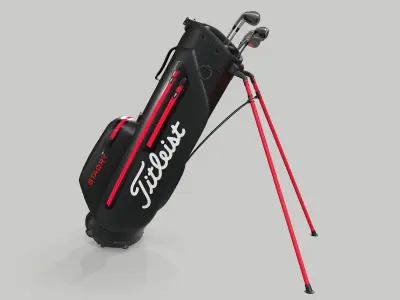Titleist Black StaDry Golf Bag Plus 3D model