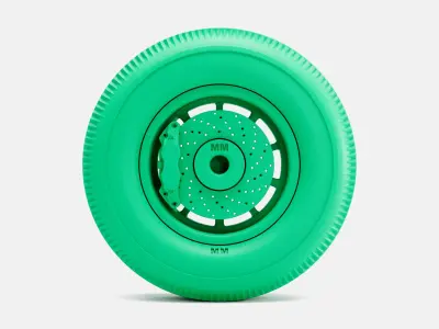 15x6 ET Gasser Wheel Firestone 820-15 Tire 3D print model