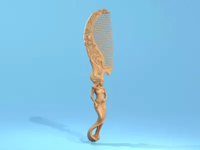 Hair comb  3D print model