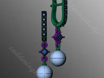 Earrings n6 3D print model