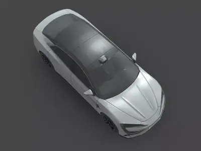 Low Poly Car - BYD Yangwang U7 Low-poly 3D model