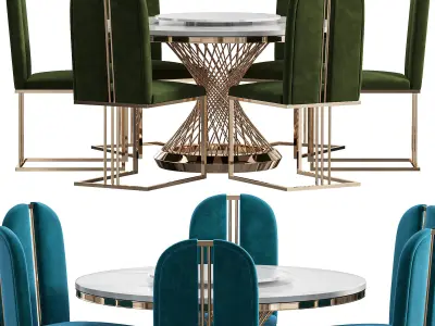 Dining Table AZ00316 3D model