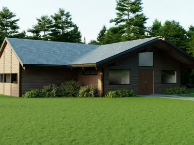 Mansion in the Forest 3D model