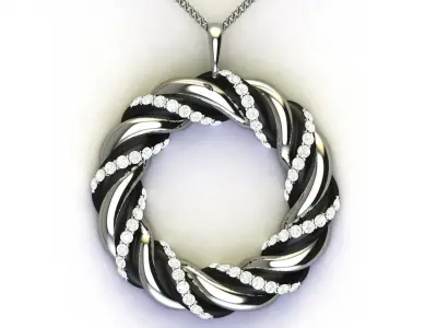 Twist pendant 3D print model