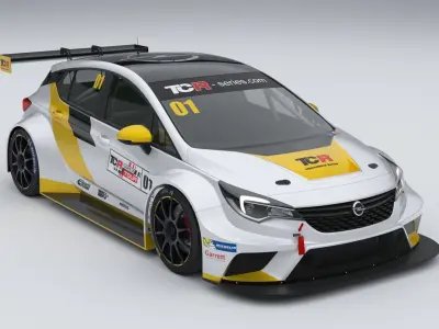 Opel Astra TCR 2016 3D model