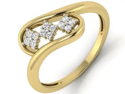 Women ring 3dm Render details 3D print model