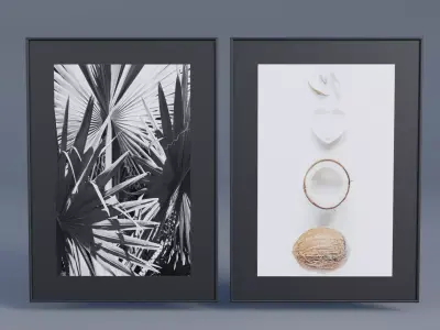 Wall Frame Low-poly 3D model