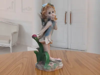 Girl Ada Statue low-poly PBR Ornament figurine VR-AR Low-poly 3D model