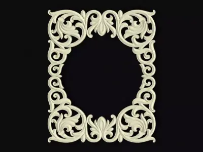 Central decor ornament for furniture 3D model 511