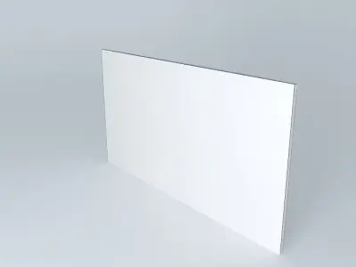 Red metallic frame 3D Free 3D model