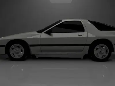 mazda rx7 fc3s  Low-poly 3D model