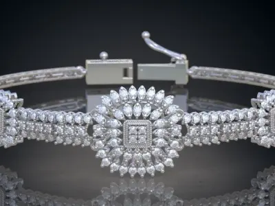 Exclusive Bracelet model 3D printable model 0030-15 3D print model