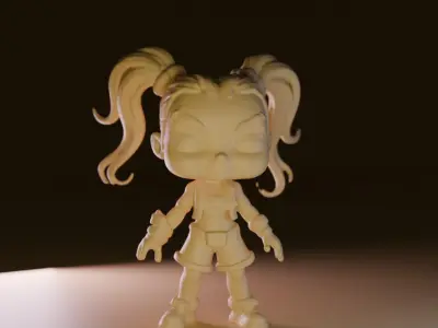 HarleyFunko 3D model