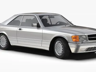 Mercedes Benz 560 SEC W126 1986 - 1991 3D model