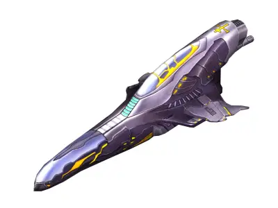 Scythe Battleship 03 3D model