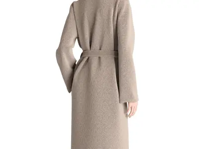 Bathrobe Mannequin Set 09 3D model