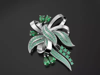 Flower pendant 3D print model shop