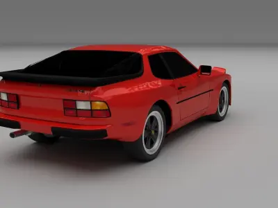 Porsche 944 new HDRI 3D model