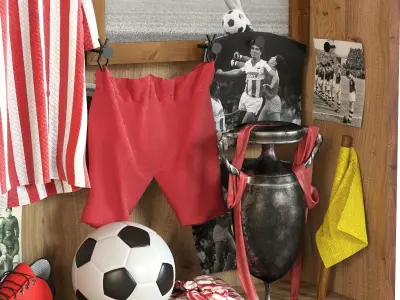 Football Set 3D model